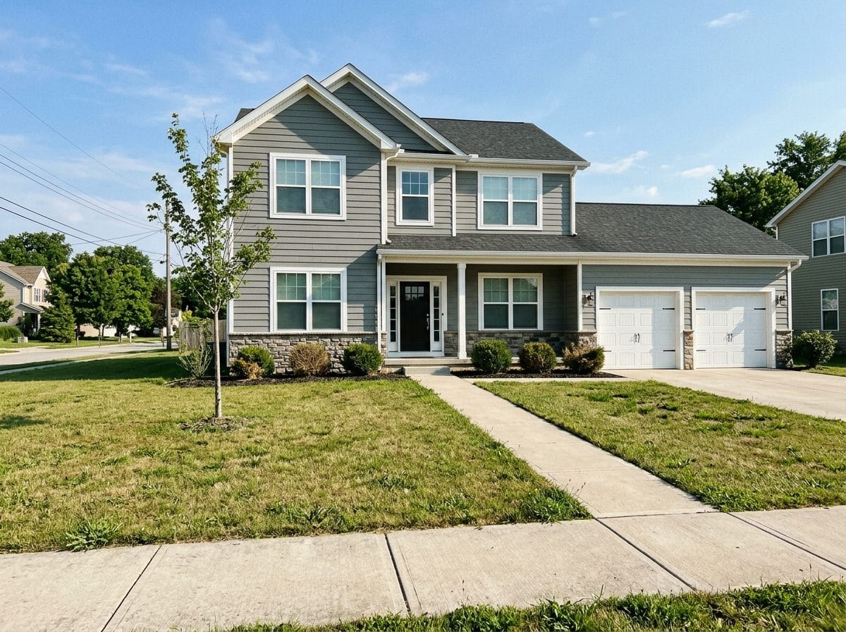 A front yard, before