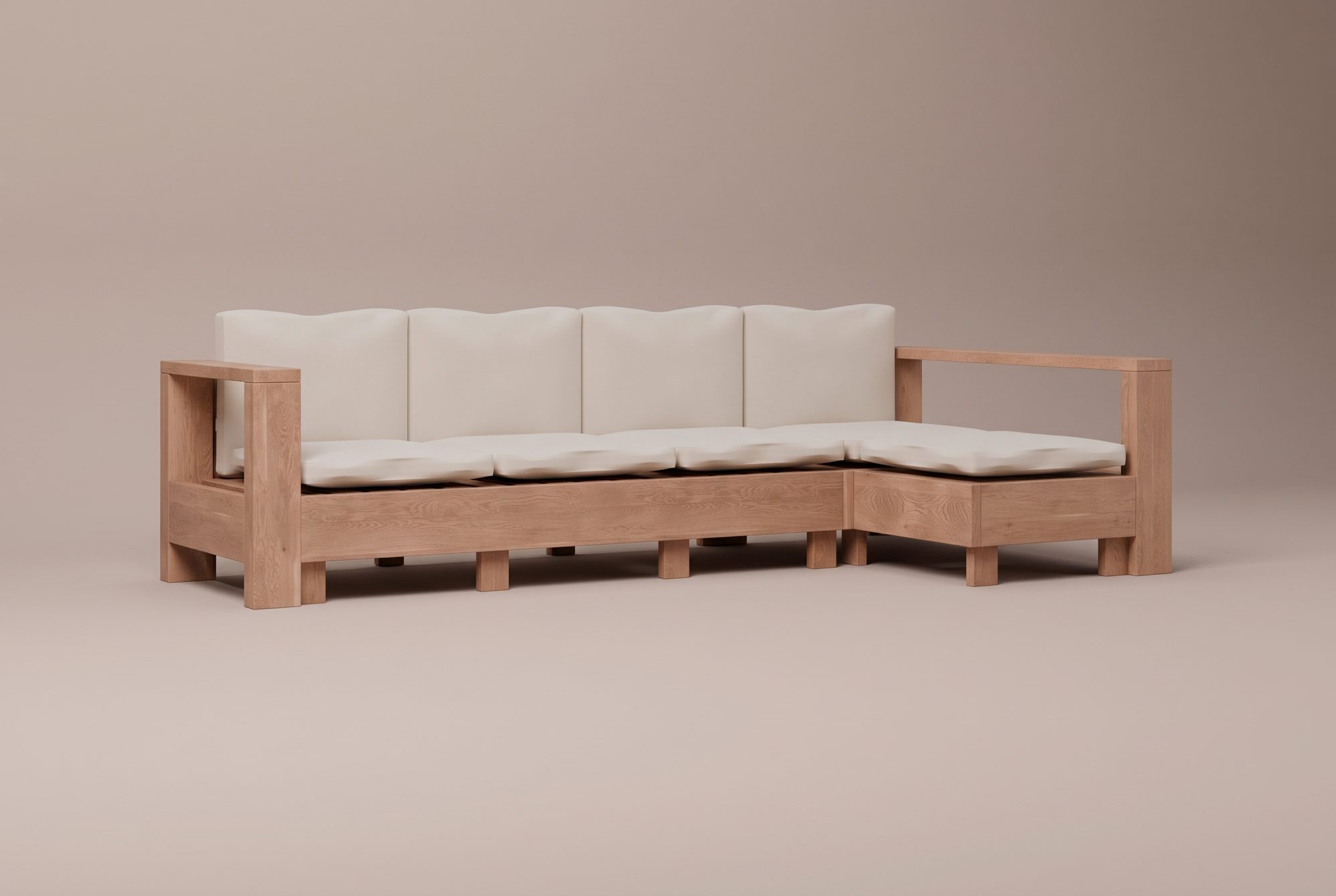 Frame Chaise Sectional, front view